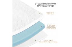 China Soft Memory Foam Topper Ventilated Gel Infused For Pressure Relieving supplier