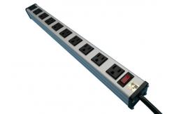 China 10 Way Outlets Multi Outlet Power Strip with Surge Protector / Circuit Breaker supplier