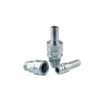 Galvanized Steel Pneumatic Quick Couplings No Valve Core Straight Through for sale