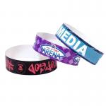 Adjustable Size Tyvek Paper Wristbands Waterproof Heat Resistant for Event Management for sale