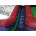 Dark Green Large Commercial Inflatable Water Slides / Bounce House With Slide