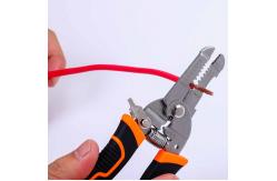 China 4Cr13 175mm Copper Wire Strippers Universal Wire Stripping Tool With Safety Locker supplier