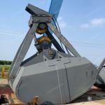 27 Cbm Mechanical Clamshell Grab Bucket Steel SA2.5 for sale