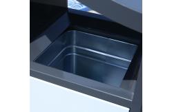 China Stainless Bin Hand Push Dustbin Recycle Outdoor Garbage Bin Shed with Lid supplier