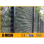 Eco Friendly Pvc Coated 358 Anti Climb Fence Green Color Commercial for sale