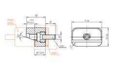 China Custom Machining Parts Male H.Z091 Round Taper Interlocks Locating Block supplier