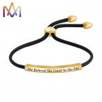 Rust Resistant Adjustable SS Nameplate Bracelet 45MM