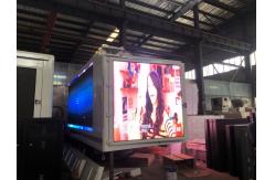 China Customized 3 Sides P6 High Brightness LED Display Box Mounted On Truck supplier