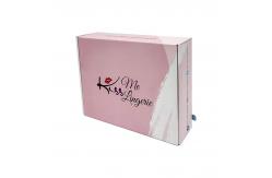 China Custom Folding Carton Shipping Packaging Box Simple Zipper Unique Pink Paper Box supplier
