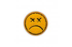 China Felt Fabric Smiley Face Patches Iron On Glitter Chenille Embroidery Patch supplier