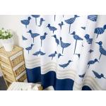 Waterproof Printed White Bathroom Shower Curtains Thickening Plated Style for sale