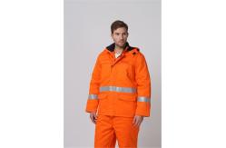 China EN342 Fire Resistant Winter Jacket , 1% Carbon Fiber Cold Weather Workwear supplier