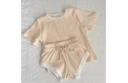 China Ribbed Cotton Custom Tee Shirts 6T Unisex Kids Basic Ringer Tee supplier