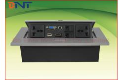 China 7Mm Thickness Hidden Desk Pop Up Sockets , Multi Function Socket Box Rectangular supplier