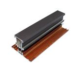 Door and Window Wood Finish Aluminium Profiles Lightweight Fire Resistant