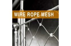 China Flexible Stainless Steel Wire Rope Stair Railing Mesh Security Garden Fence supplier
