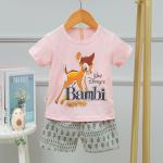 Children'S Disney Deer Korean Summer Pajama Shorts Girls Cotton Pajamas for sale