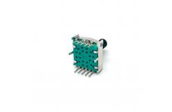 China 17mm Single Pole Triple Throw Rotary Switch 0.3A 100k Log Potentiometer supplier