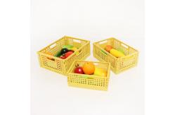 China Practical CE Collapsible Plastic Basket , Multifunctional Foldable Plastic Container supplier