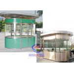 Custom reliable Portable Prefab Sentry Guard Booth SUS 304 made for sale