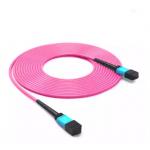 High quality 8 12 24 Core Om3 Om4 Fiber Optic MTP MPO Patch Cord Cable for sale