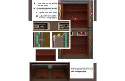 China Dual Alarm Heavy Vault Safe Box Door Biometric Fingerprint Lock Can Movable supplier