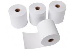China 65gsm 80x80mm 18×25mm Pos Machine Paper Core High Brightness supplier
