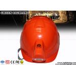 ABS CREE LED Lights Helmet With 4000Lux Rechargeable Headlamp for sale
