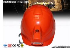 China ABS CREE LED Lights Helmet With 4000Lux Rechargeable Headlamp supplier