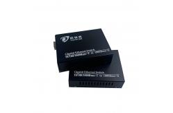 China Unmanaged 5VDC Lc Fiber Switch , 40KM 2 Port Rj45 Switch With POE supplier