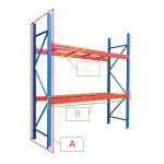 Powder Coated Q235 Steel Warehouse Storage Shelving Systems Metal Pallet Racks for sale