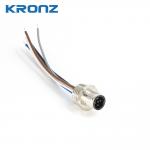 M12 Connector Socket Panel Aviation Wire Connector 5 Pin Electrical Cable Shielded for sale