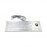 Backlit Desktop Rugged Waterproof Vandal-Proof Keyboard With Integrated Optical Trackball for sale