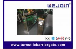 China 900mm Security Flap Barrier Turnstile Entry Systems Bi - direction In Aluminum Alloy supplier