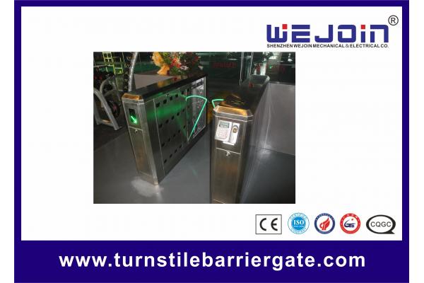 900mm Security Flap Barrier Turnstile Entry Systems Bi - direction In Aluminum Alloy