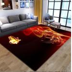 3D Printed Flower Butterfly Living Room, Bedroom Living Room Floor Carpets