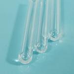 One End Sealed Quartz Tube Fused Silica Tube OD 4mm ID 2mm Length 35mm Micro Sample Vessel for sale