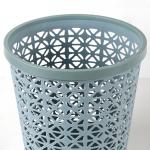 Hollow Out Small Plastic Wastebasket With Lids Pressure Rings