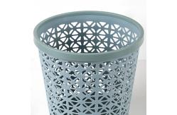 China Hollow Out Small Plastic Wastebasket With Lids Pressure Rings supplier