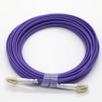 OM5 Multimode Fiber Optic Network Cable , 50/125 Duplex Purple Fibre Patch Leads for sale