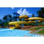 Outdoor Amusement Park Kids Swimming Pool Spiral Fiberglass Water Slide for sale