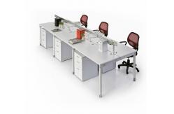 China Water Proof Standard Office Table With Drawer Two  -  Six Office Desk Dividers supplier