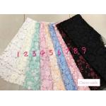 Pink 3D Flower Embroidered Mesh Lace Fabric for sale