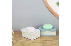 China Double Layer Drain Soap Box Absorbent Sponge Bathroom Soap Box supplier