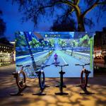 Northern Lights Dynamic Racing Interactive Projection Game Bike Game for sale