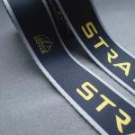 Customized Non Elastic Embroidered polyester webbing straps