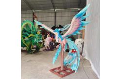 China Customizable Realistic Animatronic Animals Chinese Ancient Creatures Green Bird supplier