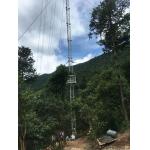 Hot Dip Galvanized Communication Lattice 5g Guyed Mast Tower for sale