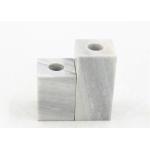 100% Natural marble 5x5x7cm Stone Candle Holders