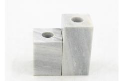 China 100% Natural marble 5x5x7cm Stone Candle Holders supplier